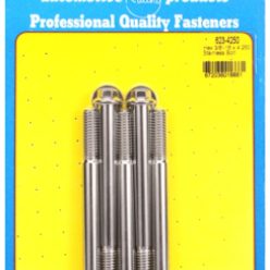 "3/8""-16 x 4.250 hex SS bolts" (5pcs)