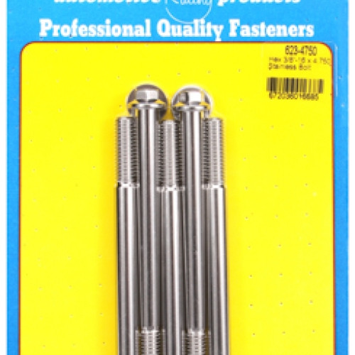 "3/8""-16 x 4.750 hex SS bolts" (5pcs)