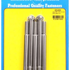 "3/8""-16 x 5.000 hex SS bolts" (5pcs)