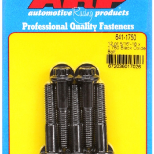"5/16""-18 x 1.750 12pt black oxide bolts" (5pcs)