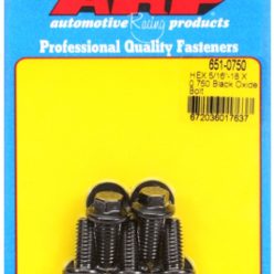   "5/16""-18 X 0.750 hex black oxide bolts" (5pcs)