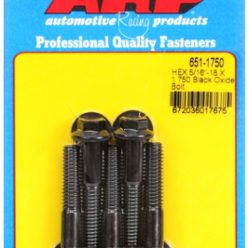   "5/16""-18 X 1.750 hex black oxide bolts" (5pcs)