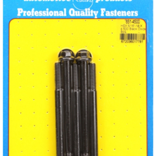 "5/16""-18 X 4.500 hex black oxide bolts" (5pcs)