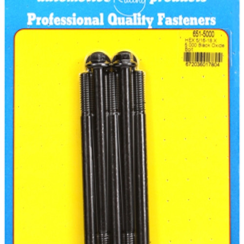 "5/16""-18 X 5.000 hex black oxide bolts" (5pcs)