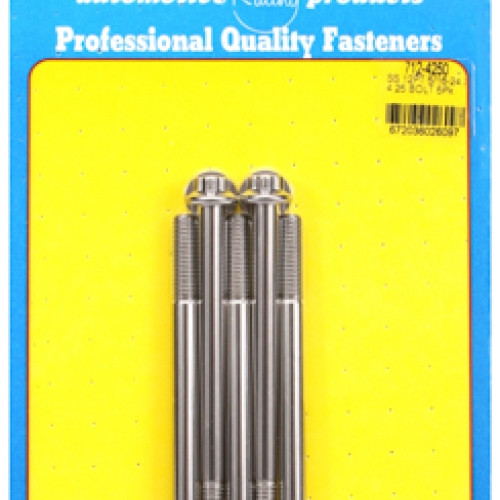 "5/16""-24 x 4.250 12pt SS bolts" (5pcs)