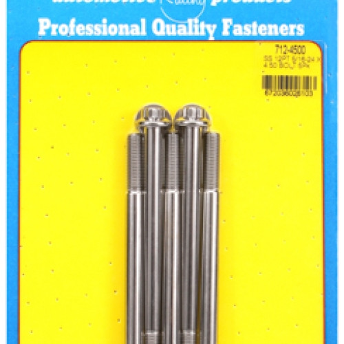 "5/16""-24 x 4.500 12pt SS bolts" (5pcs)