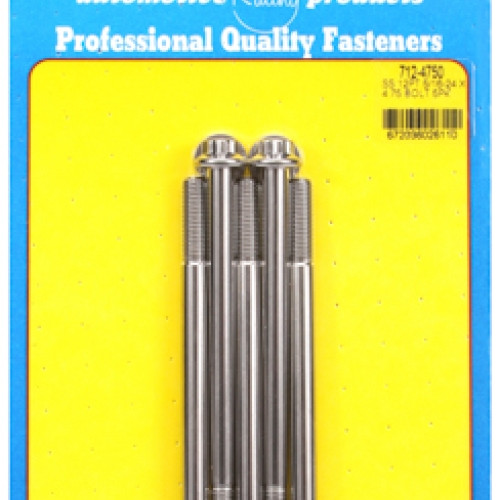 "5/16""-24 x 4.750 12pt SS bolts" (5pcs)