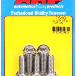 "3/8""-24 x 1.000 12pt SS bolts" (5pcs)