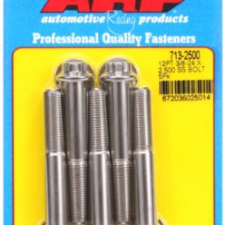 "3/8""-24 x 2.500 12pt SS bolts" (5pcs)