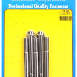 "3/8""-24 x 4.000 12pt SS bolts" (5pcs)