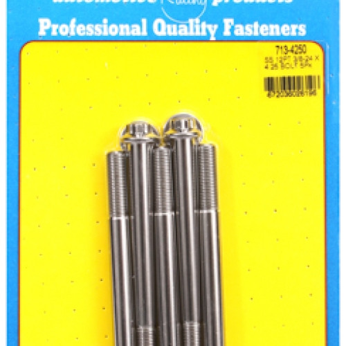 "3/8""-24 x 4.250 12pt SS bolts" (5pcs)