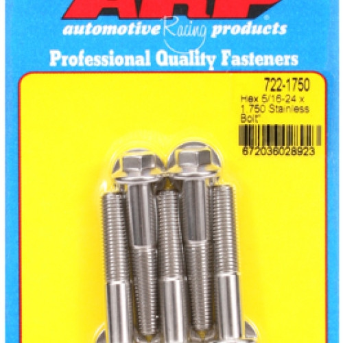 "5/16""-24 x 1.750 hex SS bolts" (5pcs)