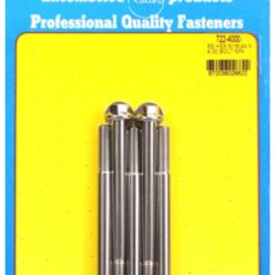 "5/16""-24 x 4.000 hex SS bolts" (5pcs)