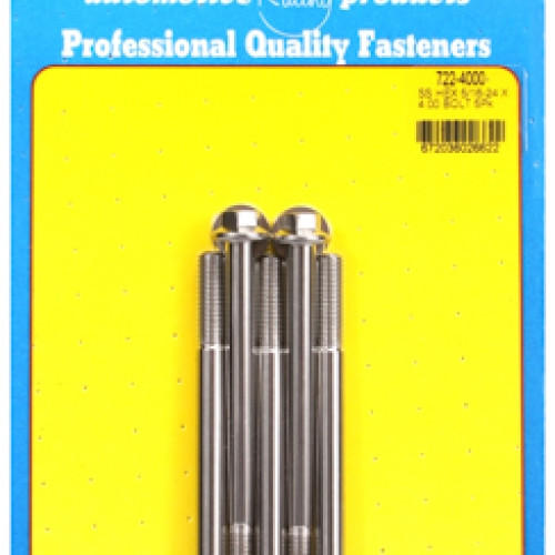 "5/16""-24 x 4.000 hex SS bolts" (5pcs)