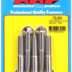 "3/8""-24 x 2.000 hex SS bolts" (5pcs)