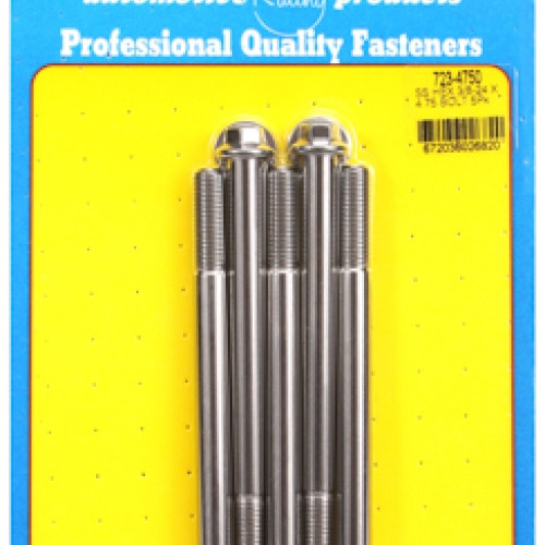 "3/8""-24 x 4.750 hex SS bolts" (5pcs)