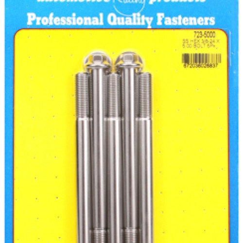"3/8""-24 x 5.000 hex SS bolts" (5pcs)