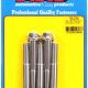 "3/8""-24 x 2.750 hex 7/16 wrenching SS bolts" (5pcs)