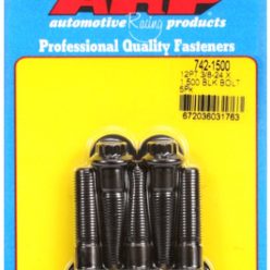  "3/8""-24 x 1.500 12pt black oxide bolts" (5pcs)