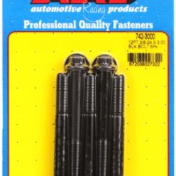   "3/8""-24 x 3.000 12pt black oxide bolts" (5pcs)