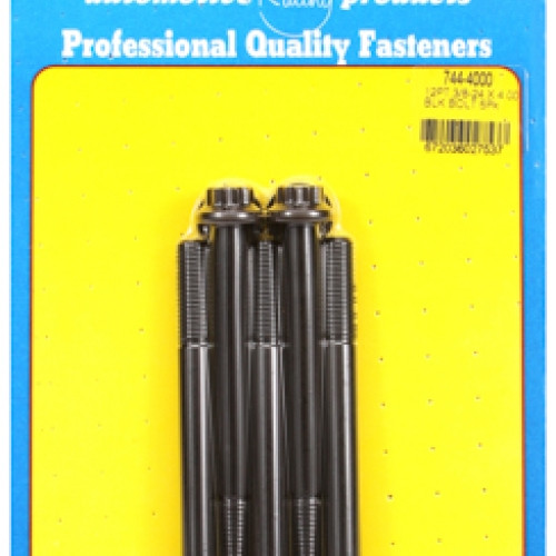 "3/8""-24 x 4.000 12pt 7/16 wrenching black oxide bolts"5pcs