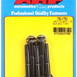   "1/4""-28 x 1.750 hex black oxide bolts" (5pcs)