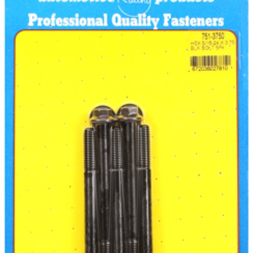 "5/16""-24 x 3.750 hex black oxide bolts" (5pcs)
