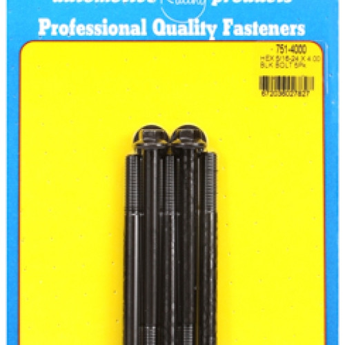 "5/16""-24 x 4.000 hex black oxide bolts" (5pcs)