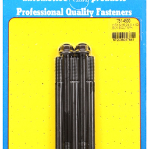 "5/16""-24 x 4.500 hex black oxide bolts" (5pcs)