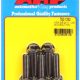 "3/8""-24 x 1.250 hex black oxide bolts" (5pcs)