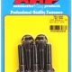 "3/8""-24 x 1.500 hex black oxide bolts" (5pcs)