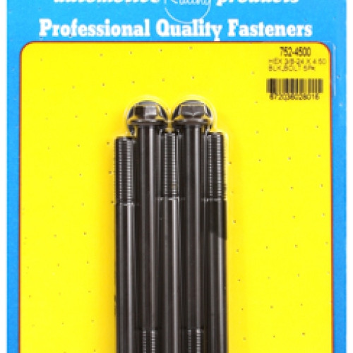 "3/8""-24 x 4.500 hex black oxide bolts" (5pcs)