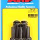"3/8""-24 x 1.250 hex 7/16 wrenching black oxide bolts" 5pcs