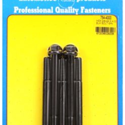   "3/8""-24 x 4.000 hex 7/16 wrenching black oxide bolts" 5pcs