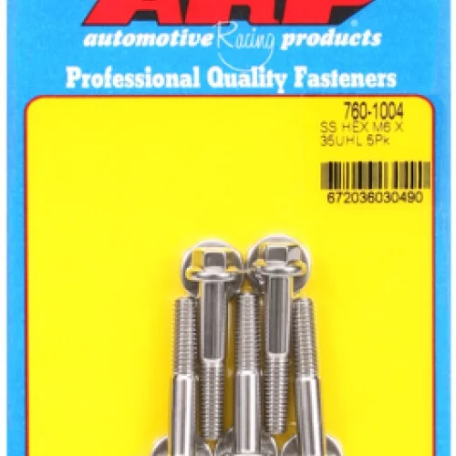 M6 x 1.00 x 35 hex SS bolts (5pcs)