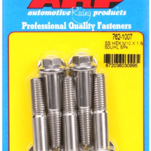 M10 x 1.50 x 50 hex SS bolts (5pcs)