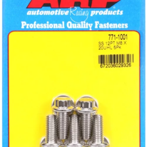 M8 x 1.25 x 20 12pt SS bolts (5pcs)