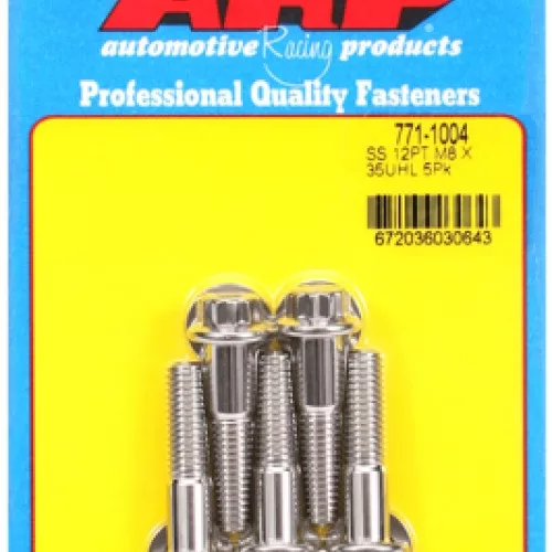 M8 x 1.25 x 35 12pt SS bolts (5pcs)