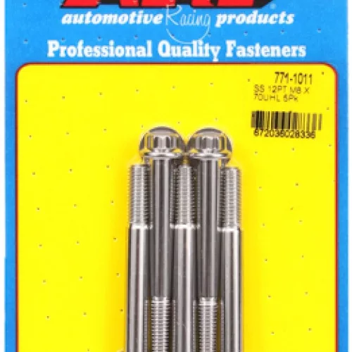 M8 x 1.25 x 70 12pt SS bolts (5pcs)
