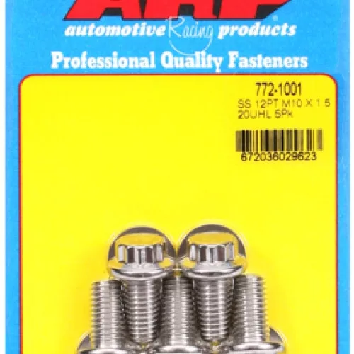 M10 x 1.50 x 20 12pt SS bolts (5pcs)