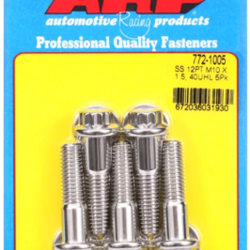 M10 x 1.50 x 40 12pt SS bolts (5pcs)