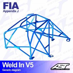   Roll Cage AUDI Quattro S1 (B2 Typ85) 2-doors Coupe Quattro WELD IN V5