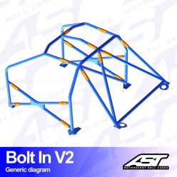   Roll Cage CITROËN C2 (Phase 1/2 ) 3-doors Hatchback BOLT IN V2