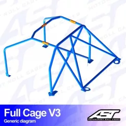   Bukóketrec Mazda MX-3 (EC) 3 ajtós kupé – teljes ketrec, V3