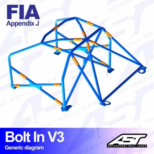 Bukóketrec OPEL Corsa (E) 3 ajtós hatchback – csavarozható (bolt-in), V3