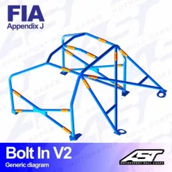   Bukóketrec Renault Megane (Phase 1) 3 ajtós kupé – csavarozható (bolt-in), V2