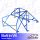 Roll Cage Renault Megane (Phase 2) 3-doors Hatchback BOLT IN V4