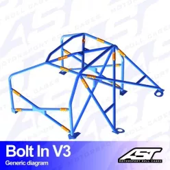   Bukóketrec Renault R19 4 ajtós szedán – csavarozható (bolt-in), V3