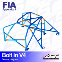   Bukóketrec SEAT Ibiza II (6K2) 3 ajtós hatchback – csavarozható (bolt-in), V4