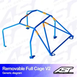   Bukóketrec Subaru BRZ (ZC6) 2 ajtós kupé – kivehető teljes ketrec, V2